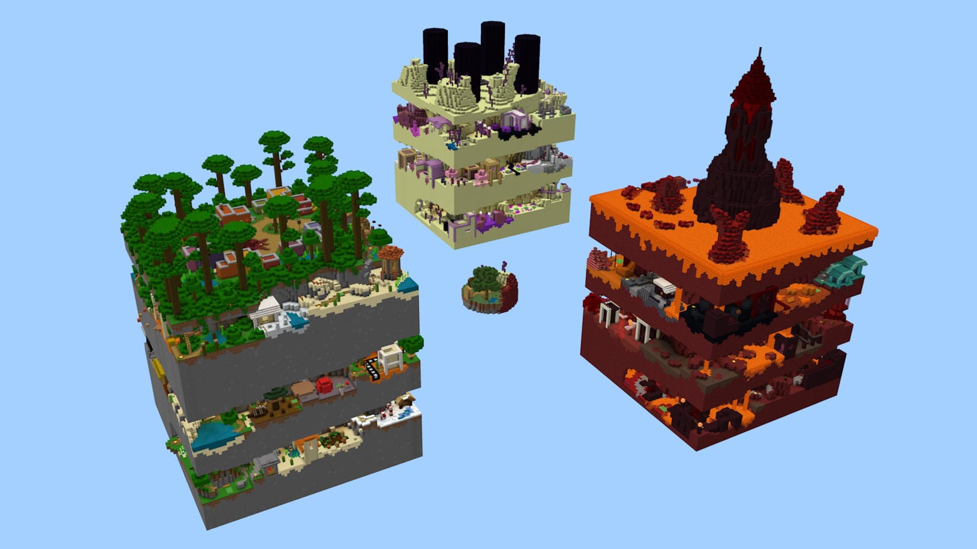 Dimension Parkour - Minecraft Map