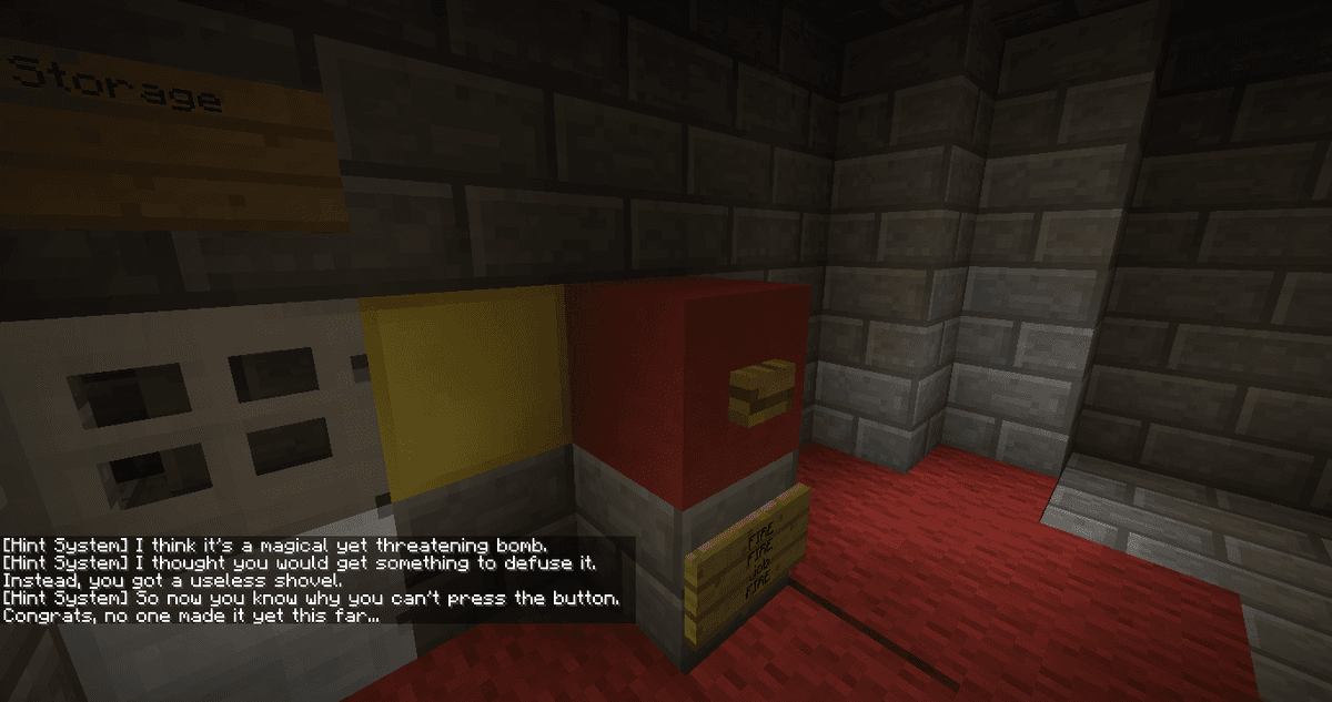 Don't Press The Button - Minecraft Map