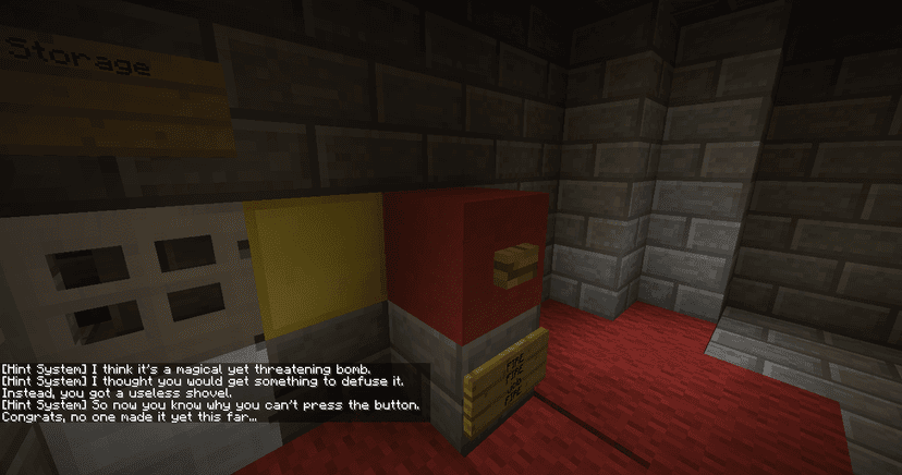Don't Press The Button - Minecraft Map