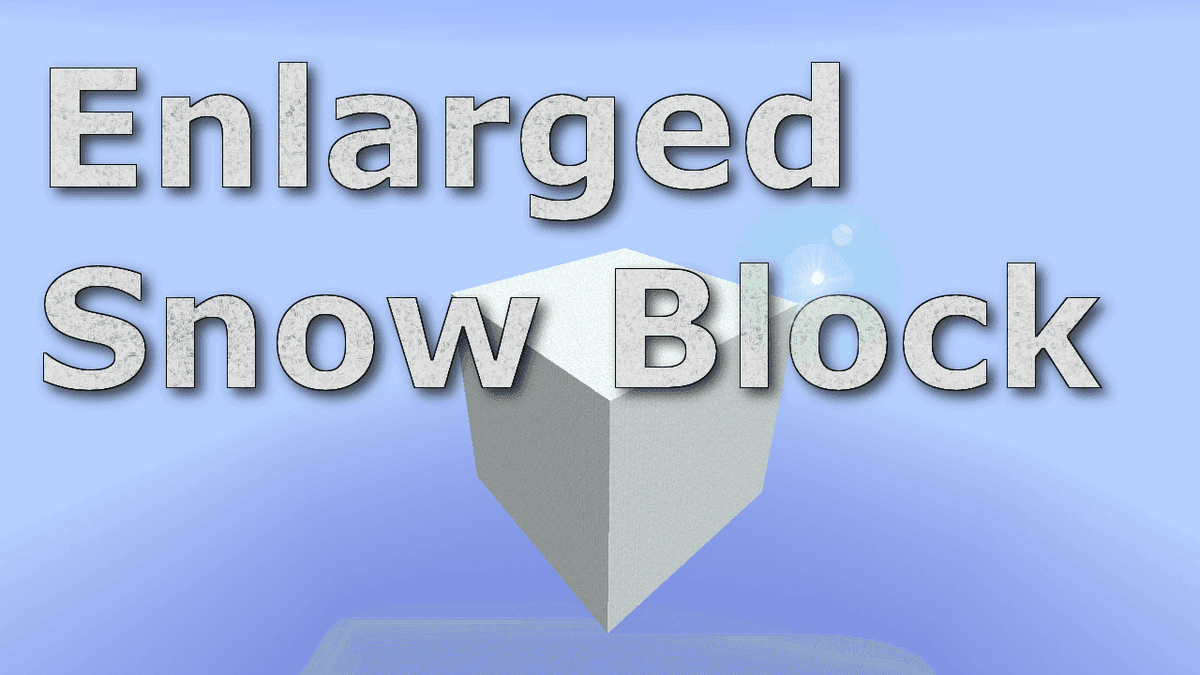 Enlarged Snow Block - Minecraft Map