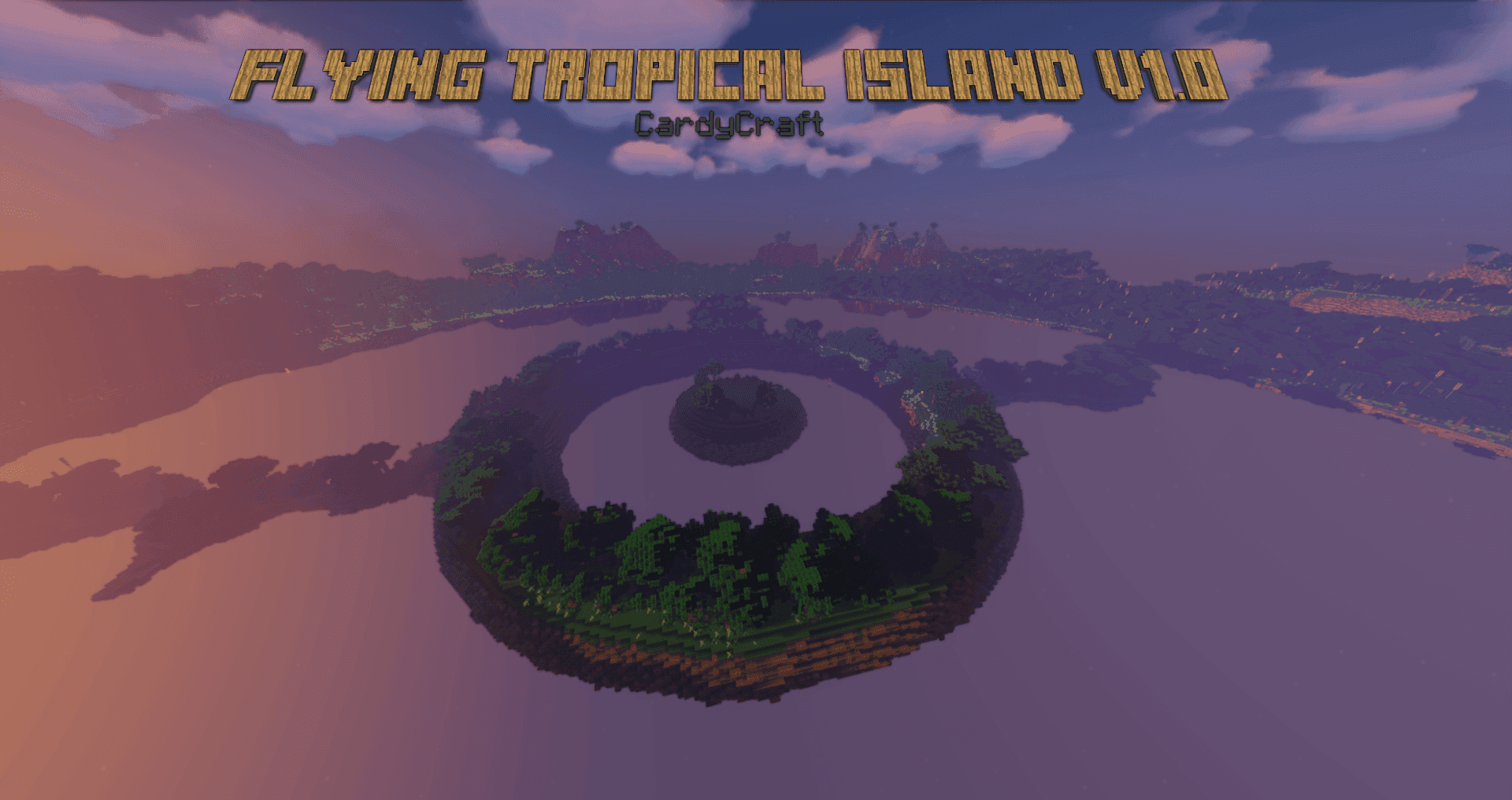 Flying Tropical Island