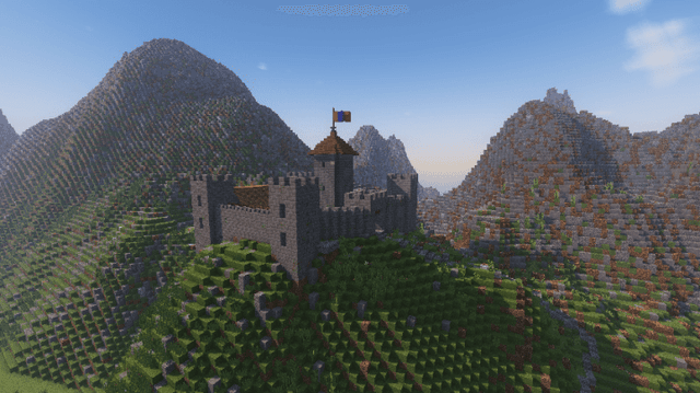 Medieval Village with Castle - Minecraft Map