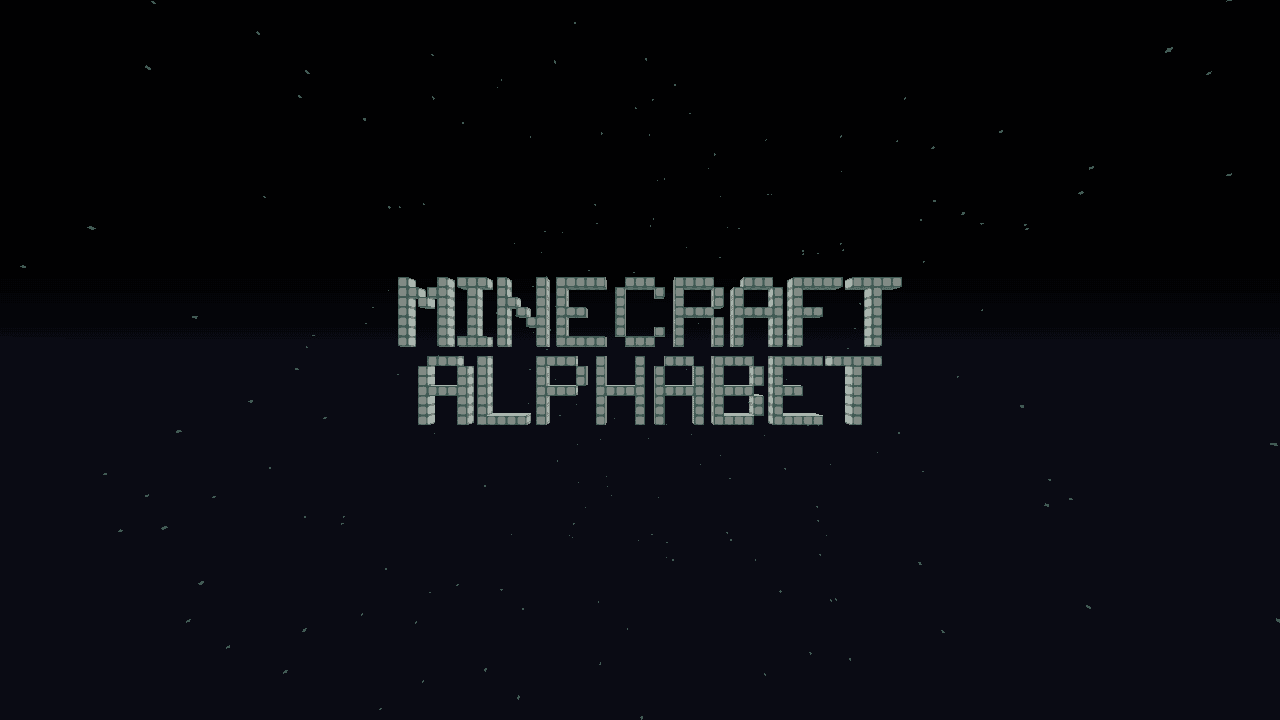 Minecraft Alphabet