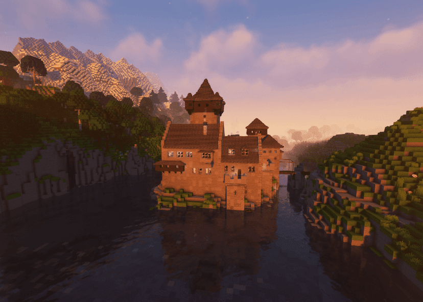Mountain Lake Castle - Minecraft Map