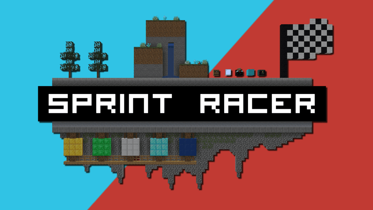 Sprint Racer - Minecraft Game Map | Minecraft Maps