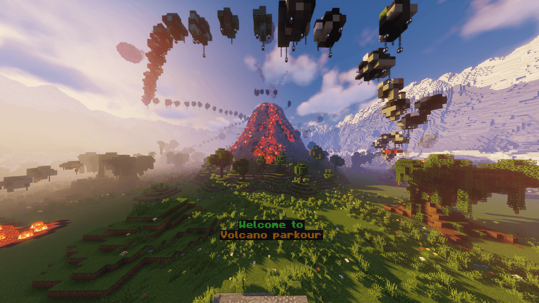The Volcano Parkour - Minecraft Map