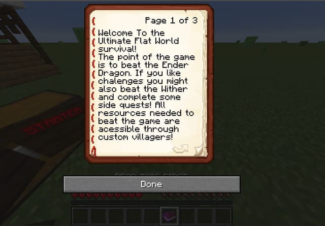 Ultimate Flat World Survival - Minecraft Map