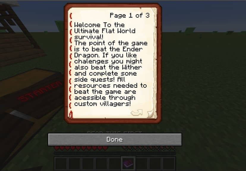 Ultimate Flat World Survival - Minecraft Map