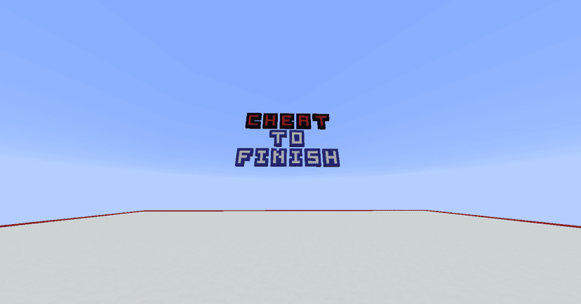 Finish Minecraft Cheat To Finish - Minecraft Map