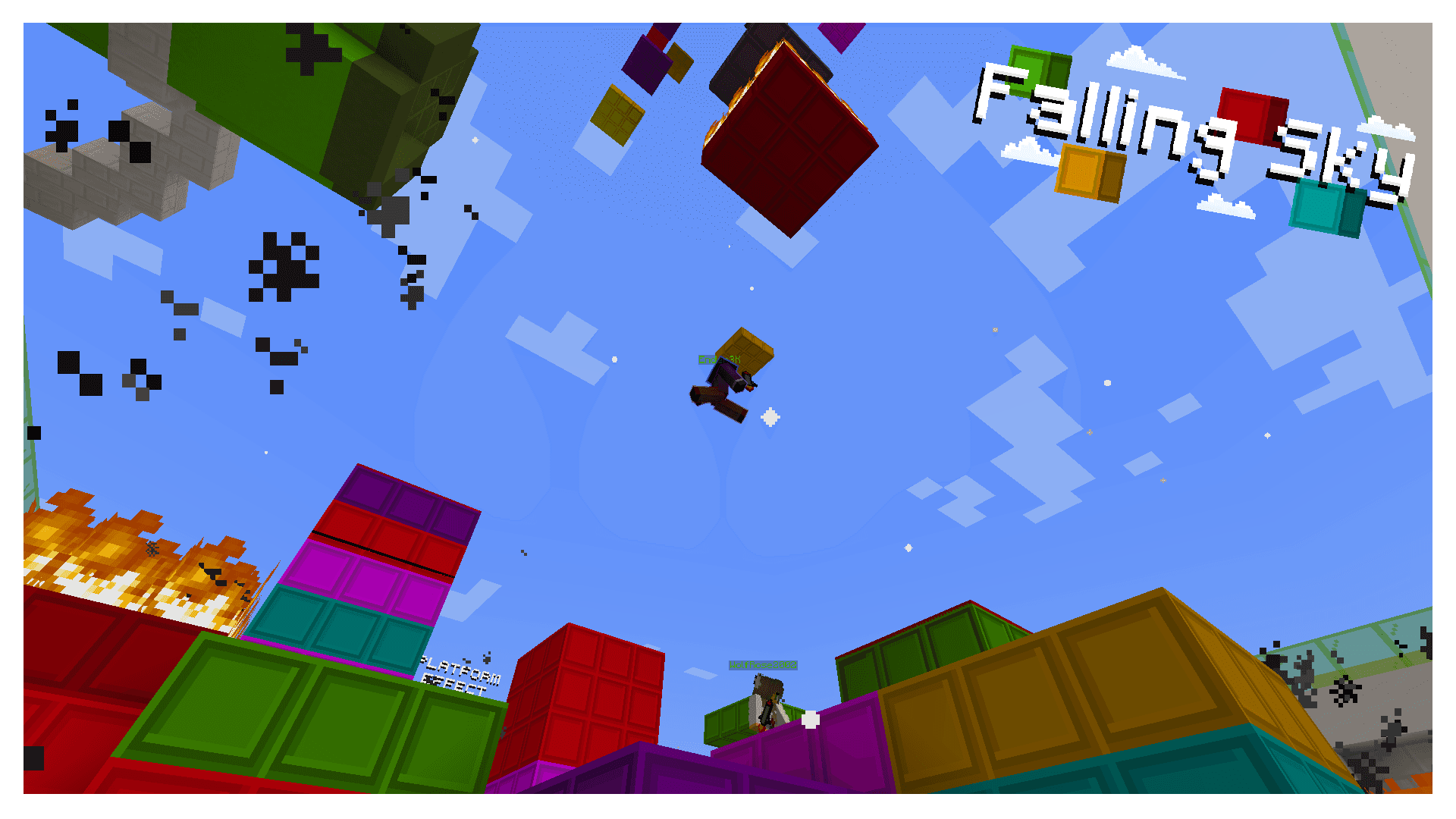 Minecraft Falling Map Falling Sky - Minecraft Map