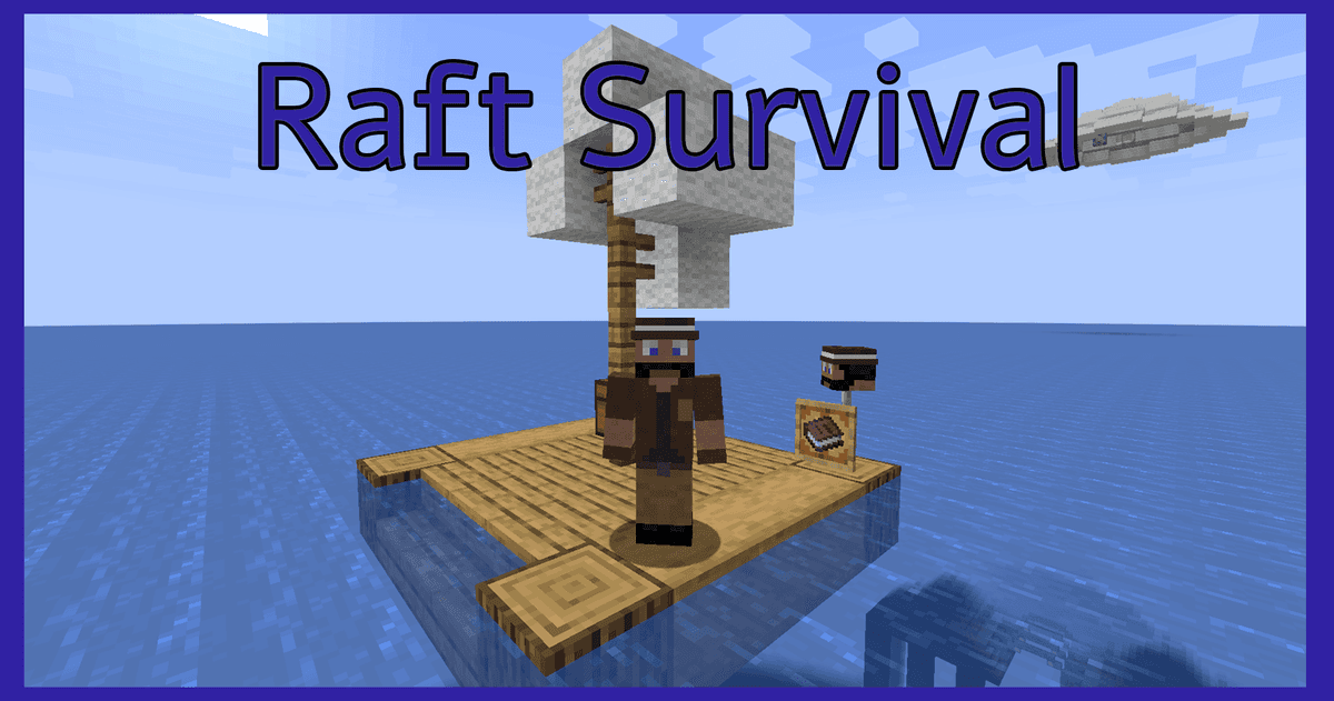Minecraft Raft Alone Engine Raft Survival 2! - Minecraft Map