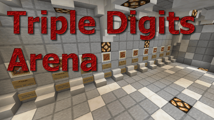 Minecraft Triple Domain Triple Digits Arena - Minecraft Map