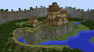Cliffside Wooden Mansion